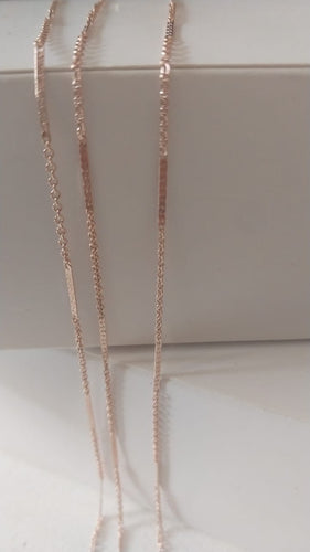 Juanita 14ct rose gold chain