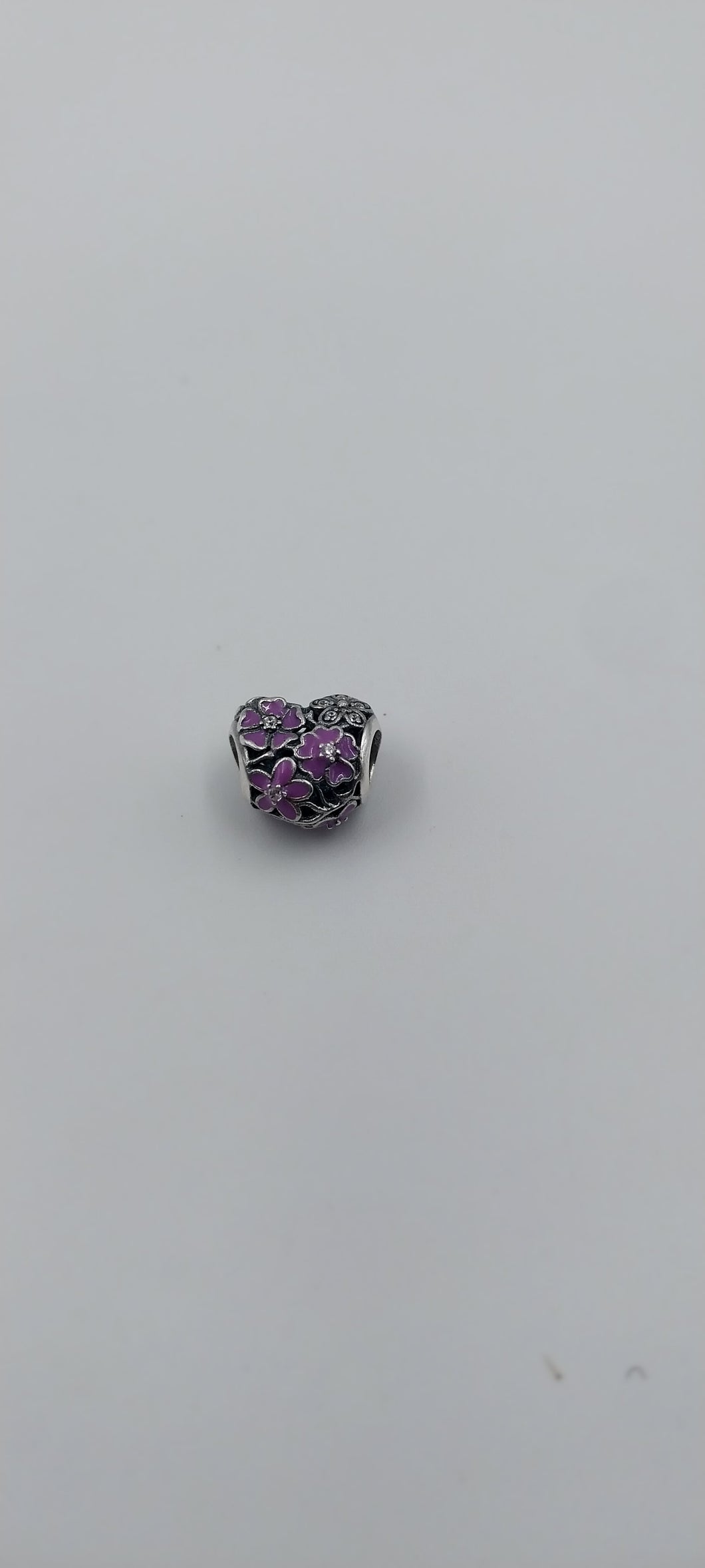 Purple flower heart