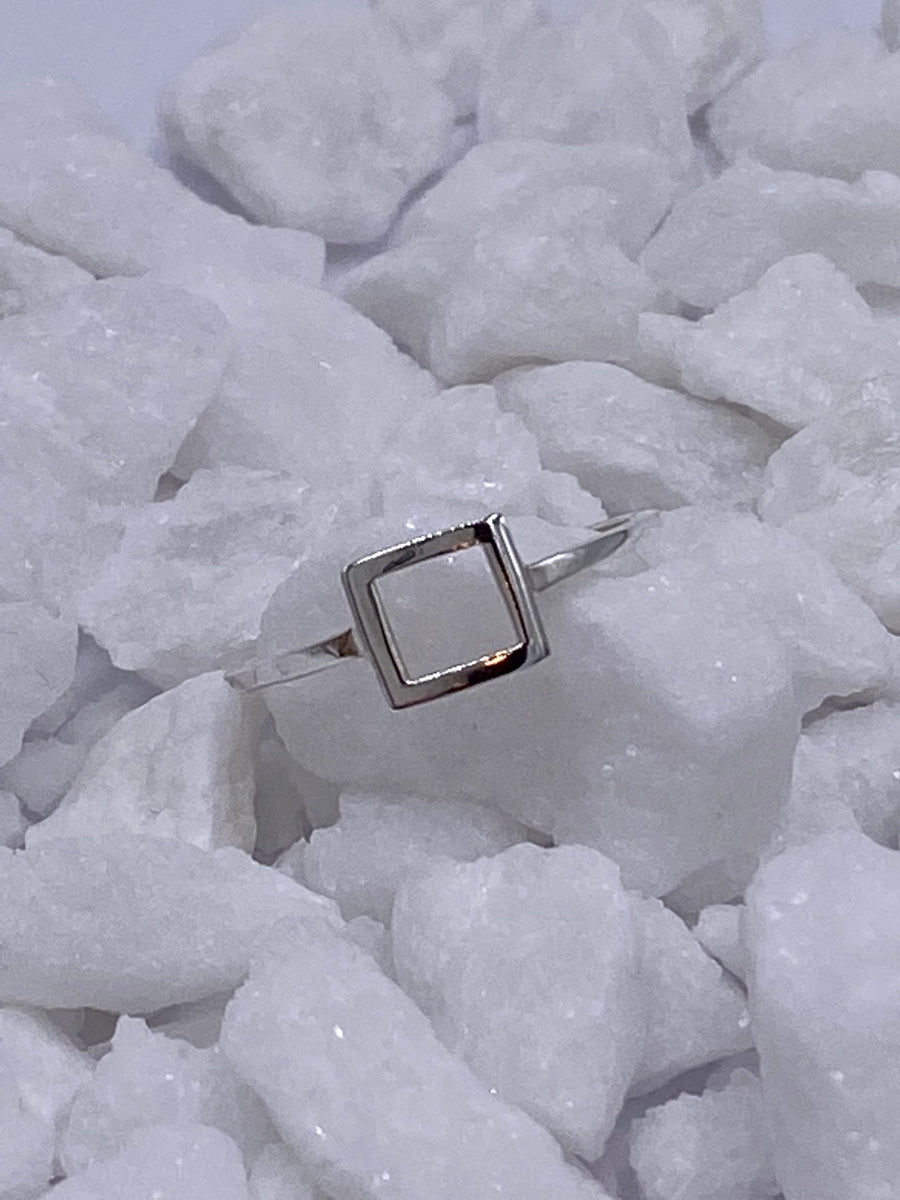 Cute Square Rings Minimalistic Square Ring – Charmz